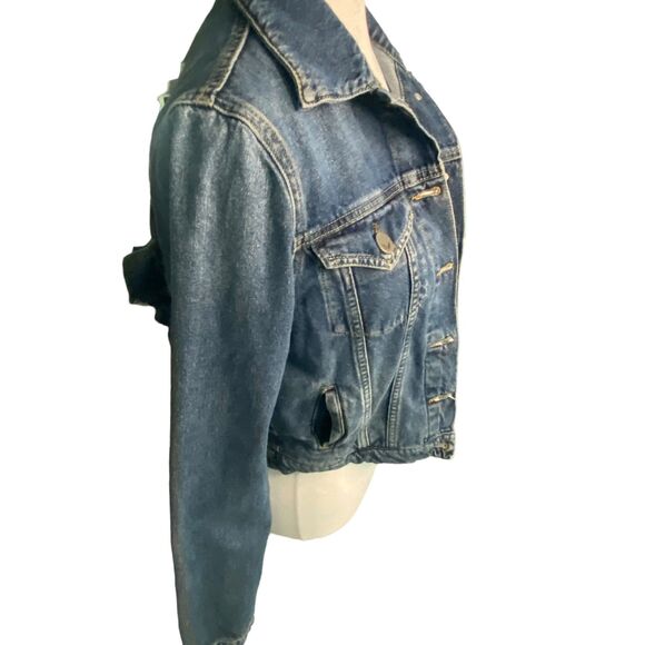 It's Only Rock and Roll Women Denim Jeans Jacket Small - Picture 4 of 11